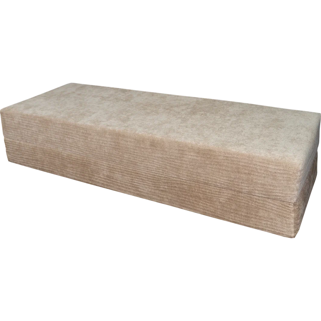 Диван бескаркасный (190×140), бежевый Chenille