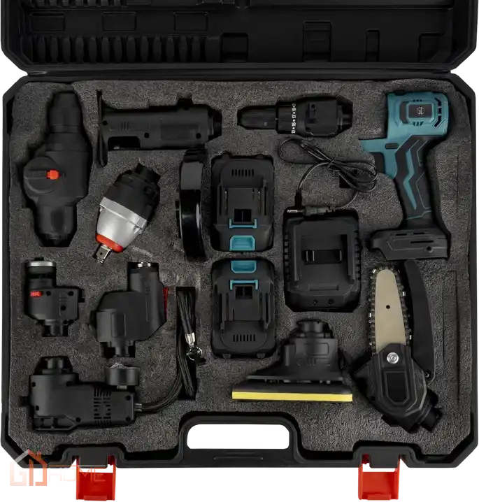 Multi-Tool GDwolt 9 в 1 (9 насадок + 2 акб)